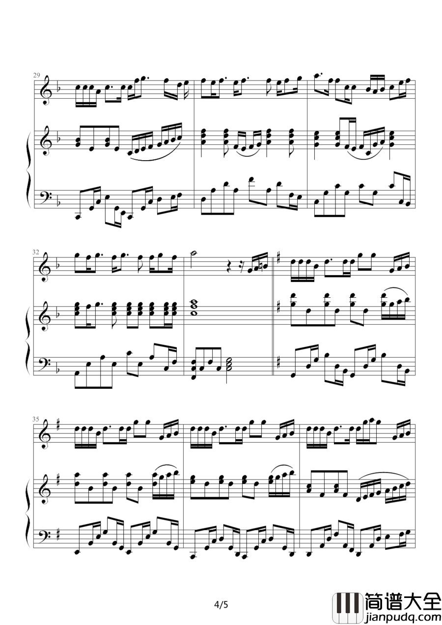 可爱女人钢琴谱_周杰伦_生命最美的事就是遇见那个对的人