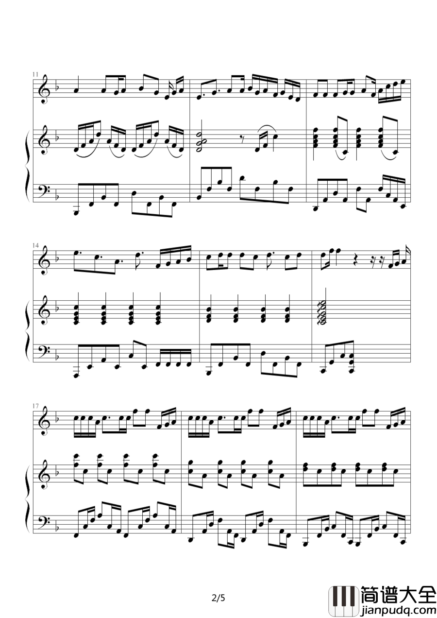 可爱女人钢琴谱_周杰伦_生命最美的事就是遇见那个对的人