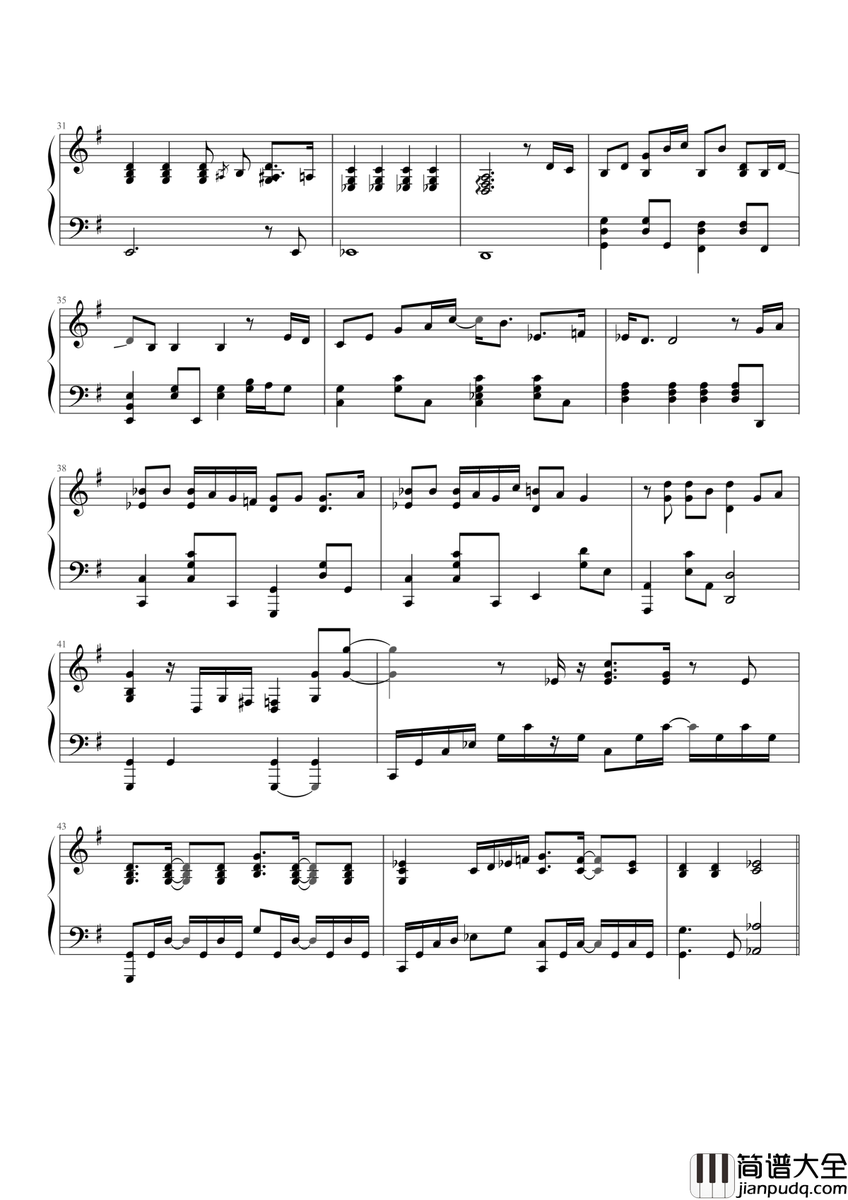 戒烟钢琴谱_李荣浩_戒了烟染上悲伤，我也不想，谁也不想