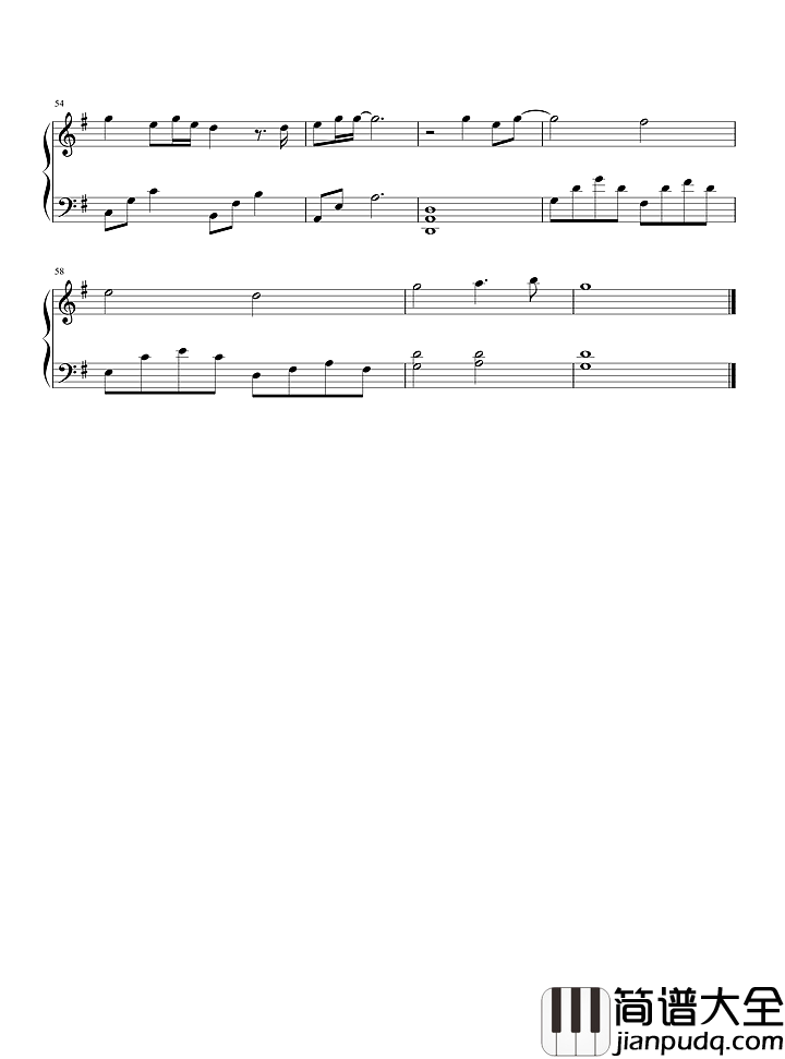 不要再孤单钢琴谱_徐佳莹_你不要再孤单让我做的你的伴