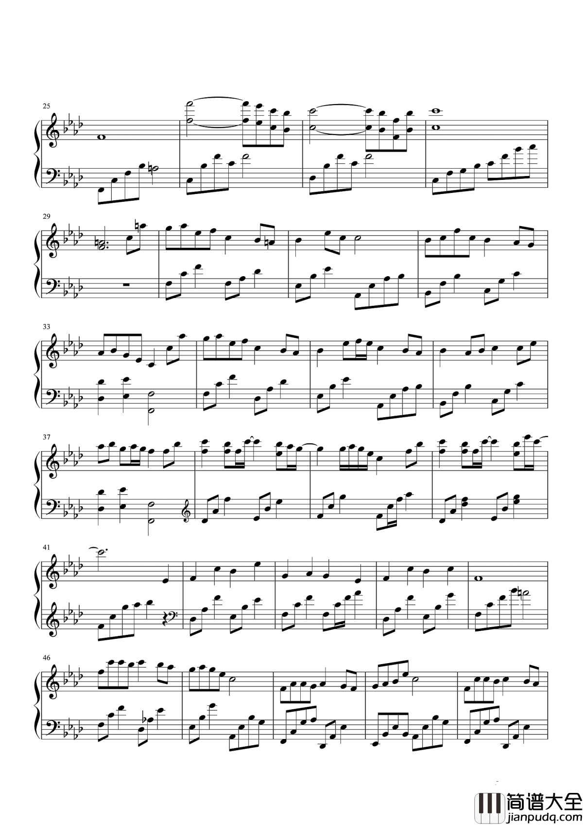 天行九歌钢琴谱_霍尊_此生何用声声叹