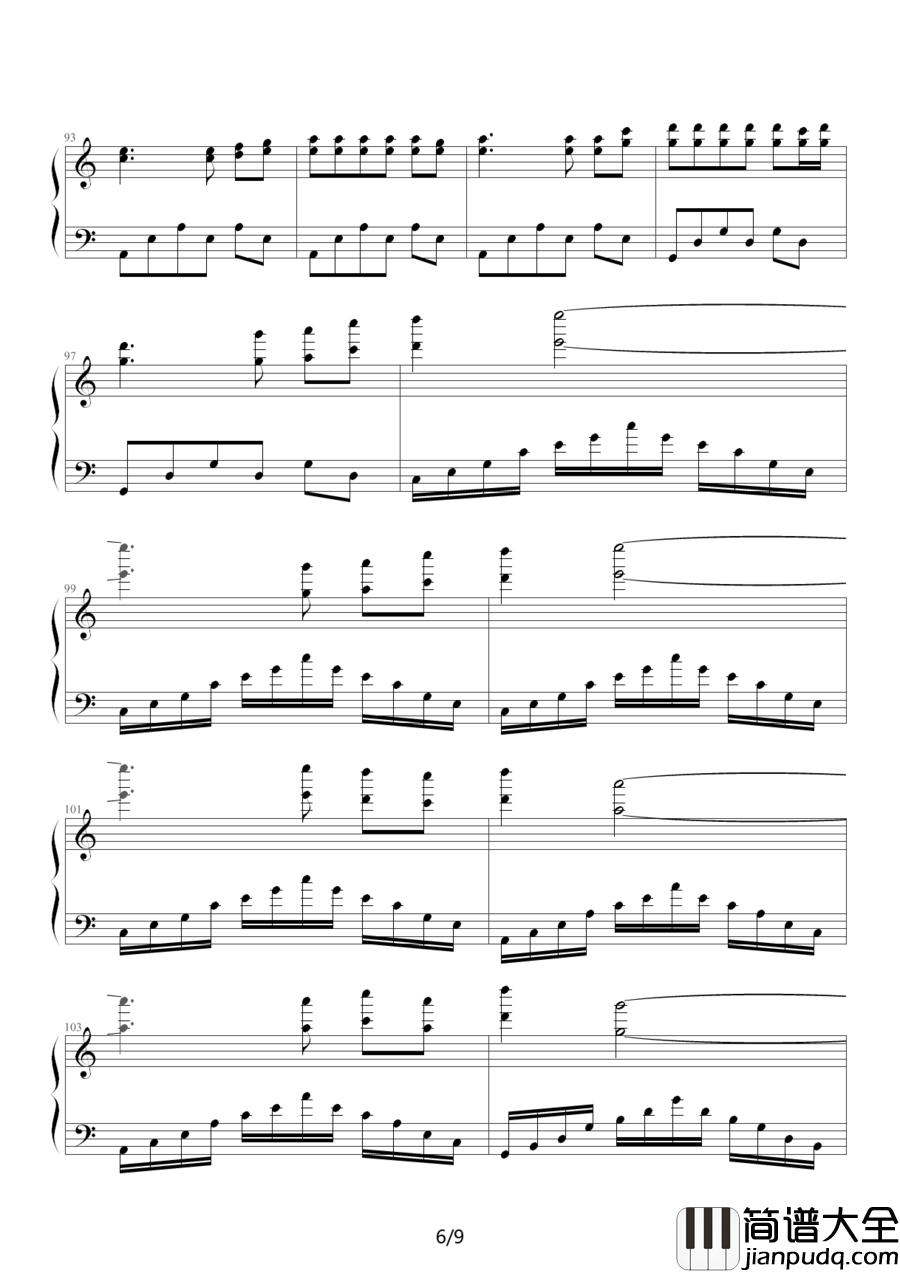 春天里钢琴谱_汪峰_人生之路蜿蜒曲折，多想在春天的气息下享受片刻的闲暇