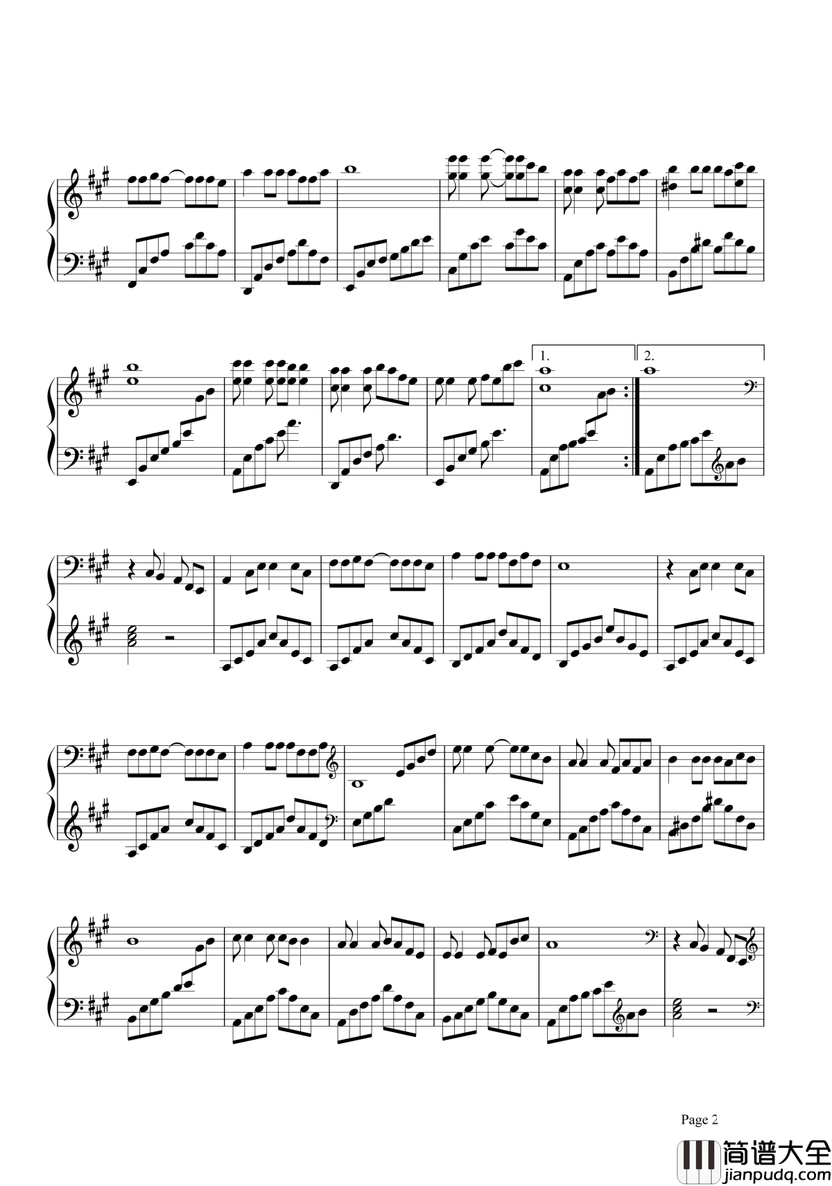 _童年钢琴谱_罗大佑_致意我们一去不返的纯真年代