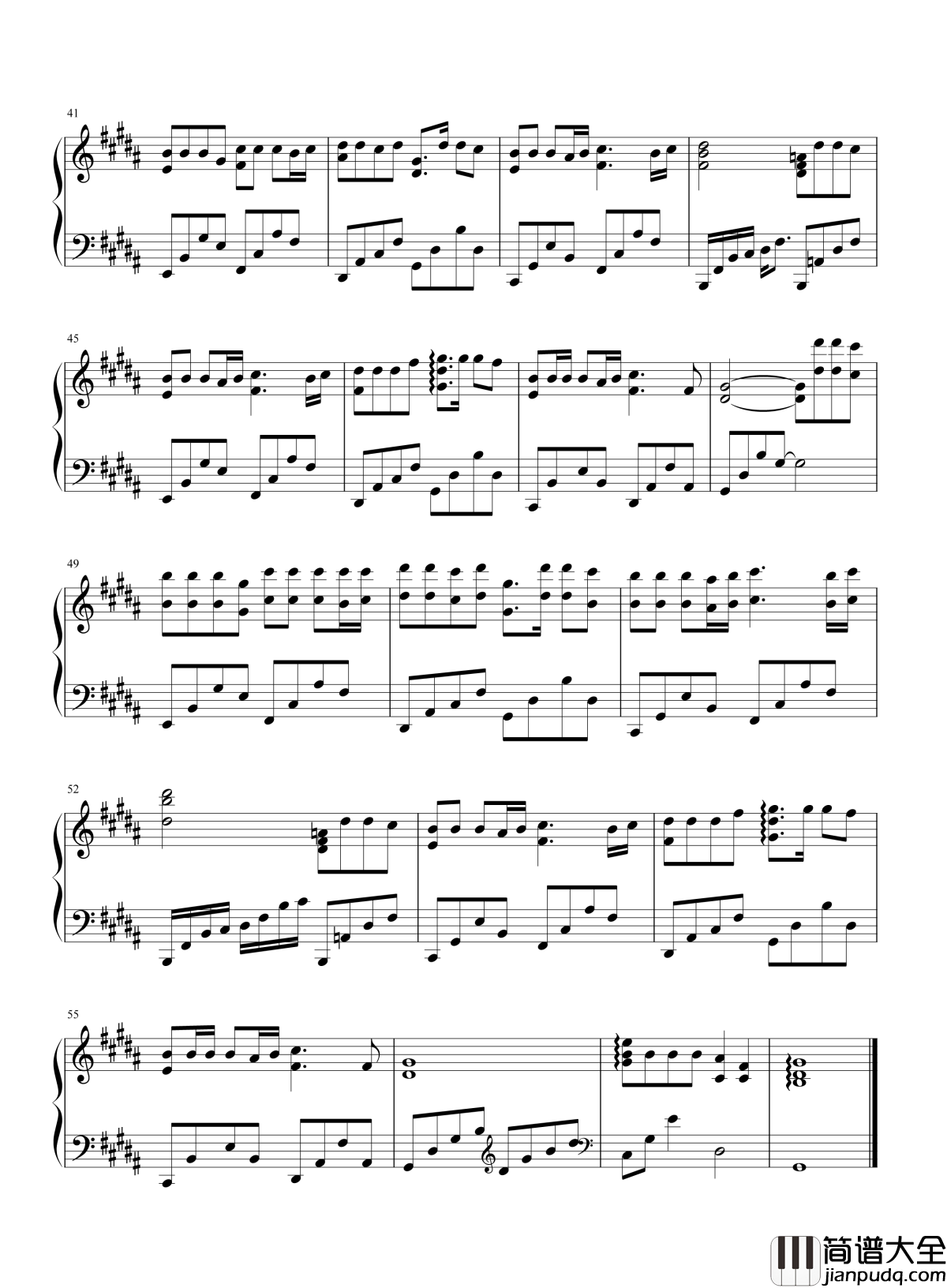 山有木兮钢琴谱_伦桑_｜愿世间春秋与天地眼中唯有一个你