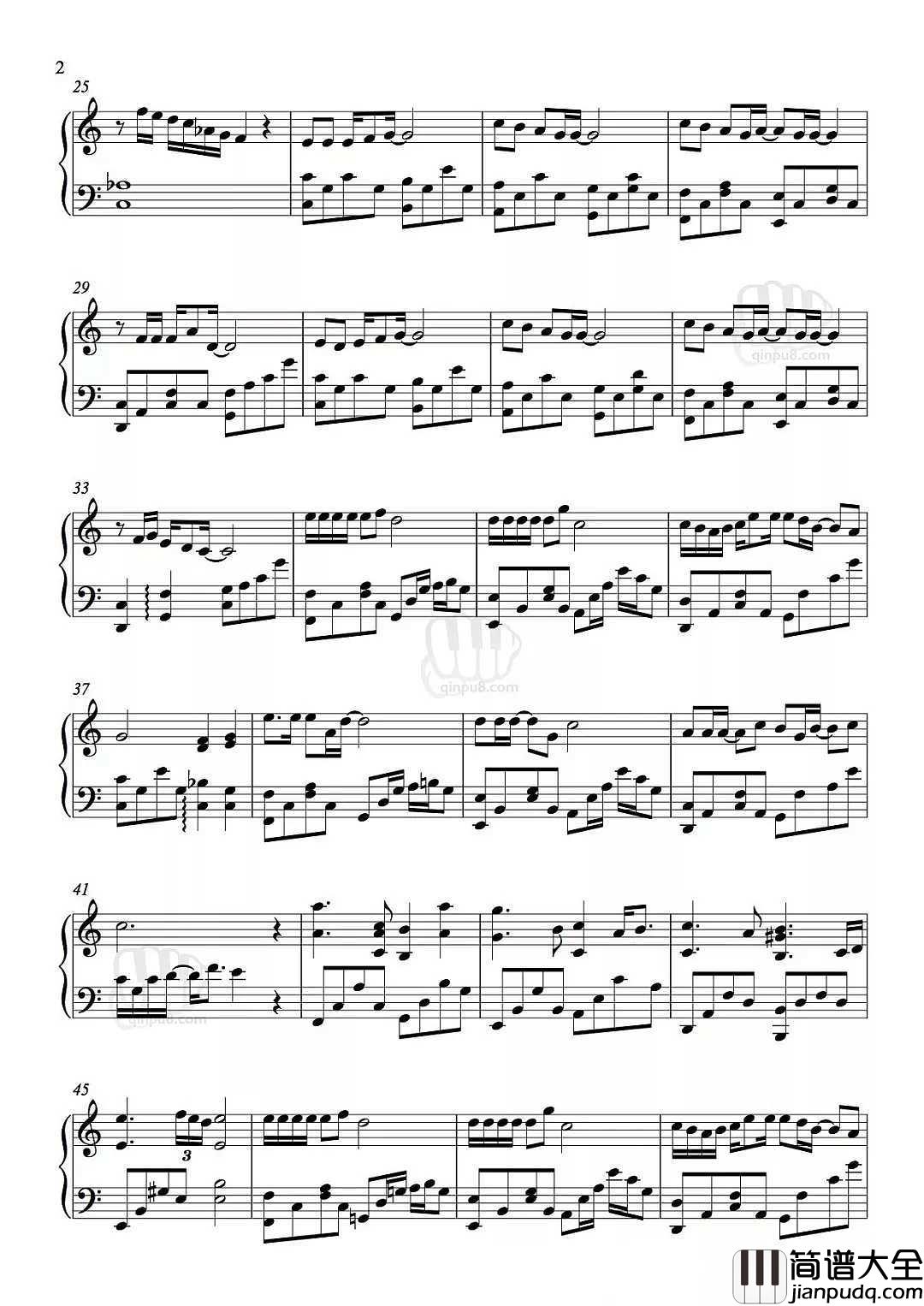 流浪钢琴谱_卢焱_我想出去走一走，看看这个大世界