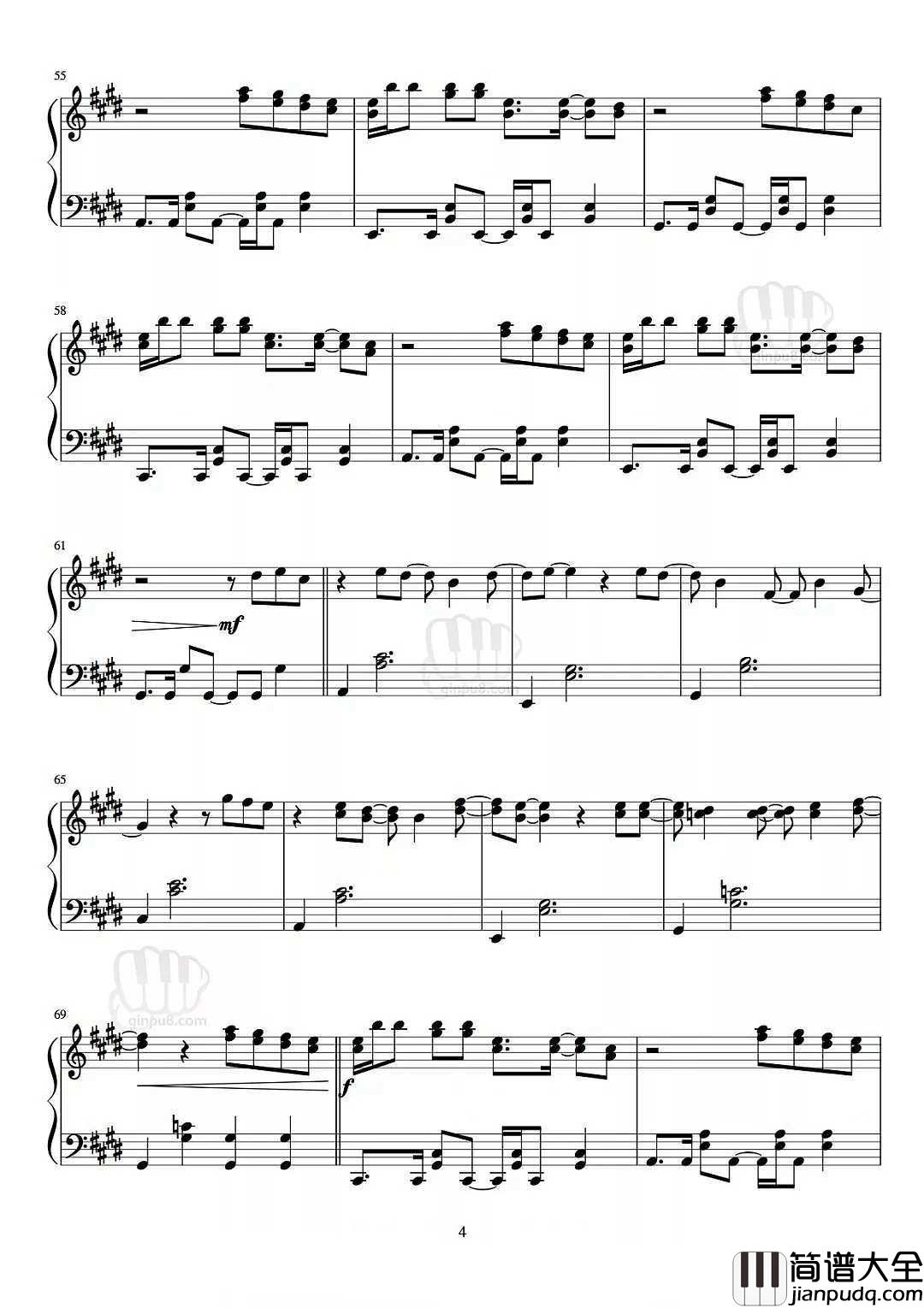 光年之外钢琴谱_将浩瀚太空的无尽孤独，化为两个人的浪漫