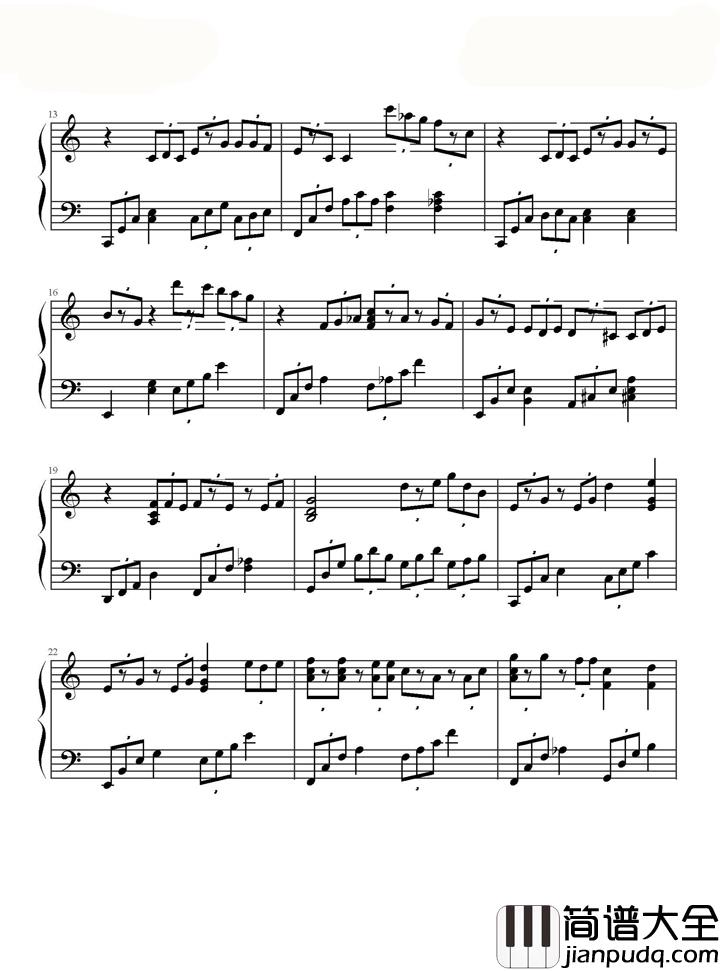 lonely_Christmas钢琴谱_陈奕迅_孤独是一个人的狂欢