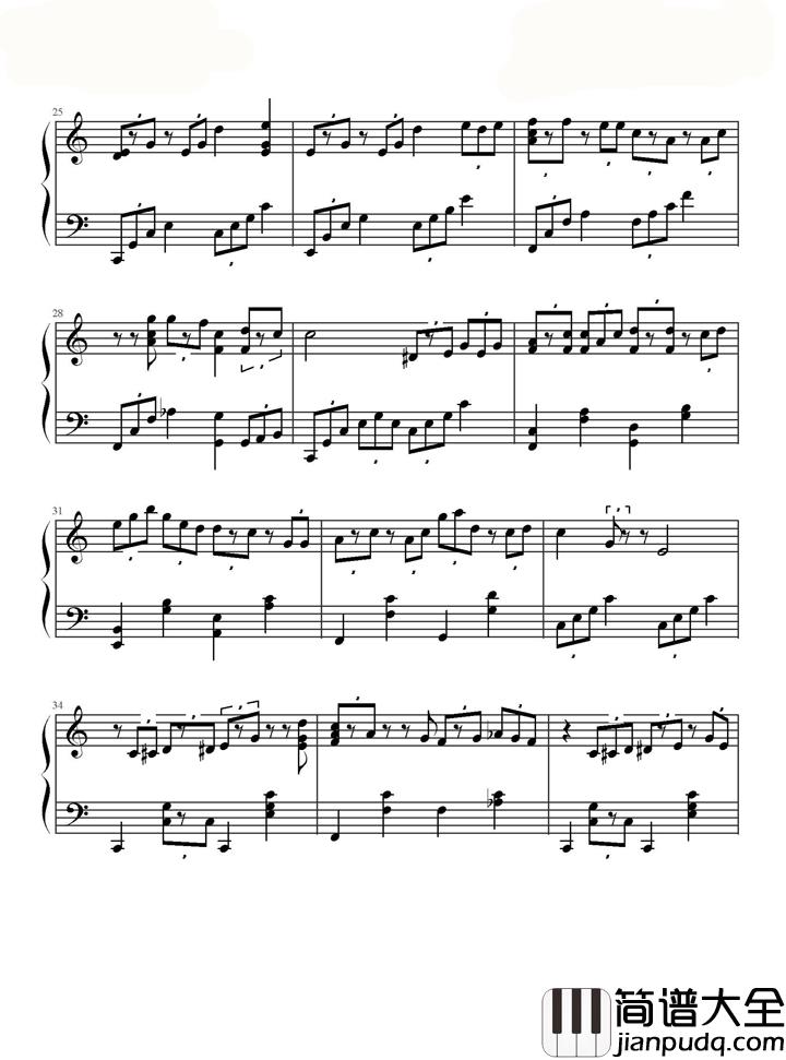 lonely_Christmas钢琴谱_陈奕迅_孤独是一个人的狂欢