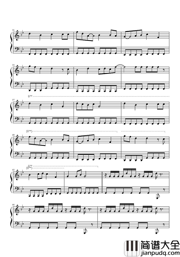 小苹果钢琴谱_筷子兄弟_电影老男孩之猛龙过江宣传曲