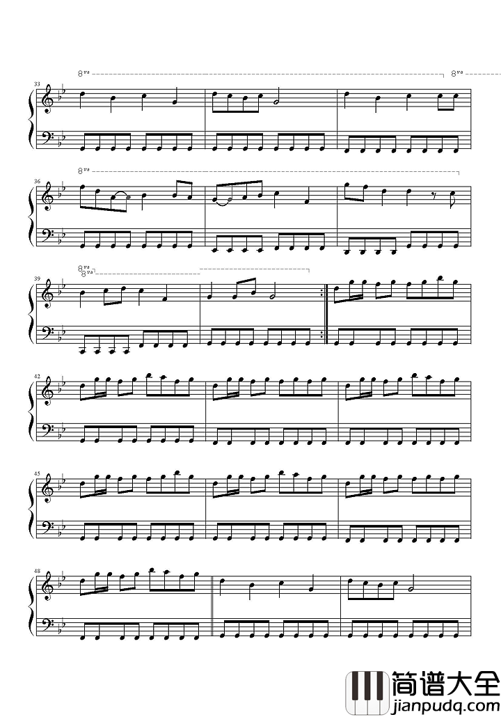 小苹果钢琴谱_筷子兄弟_电影老男孩之猛龙过江宣传曲