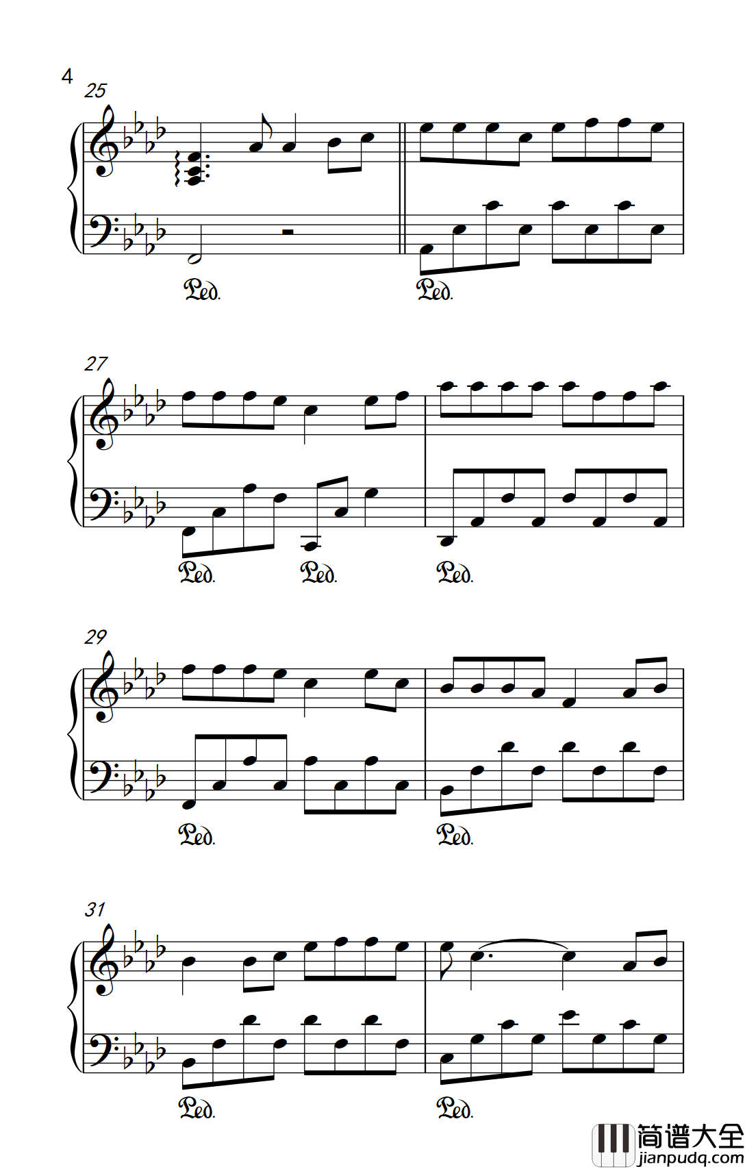 西海情歌钢琴谱_降央卓玛_最美空灵女中音，美翻了