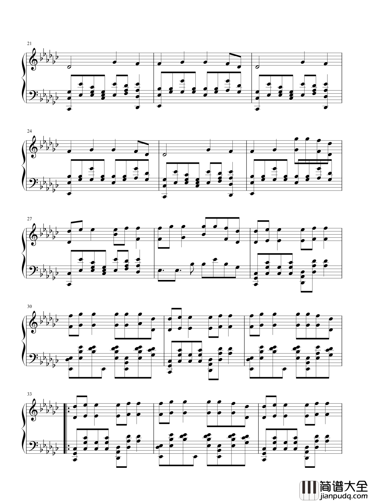 PDD洪荒之力钢琴谱_神秘BGM蝉联热歌榜首