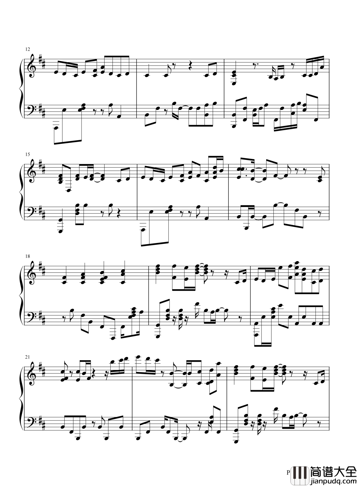 鸟之诗钢琴谱_穿过云端，是谁的天堂，在召唤