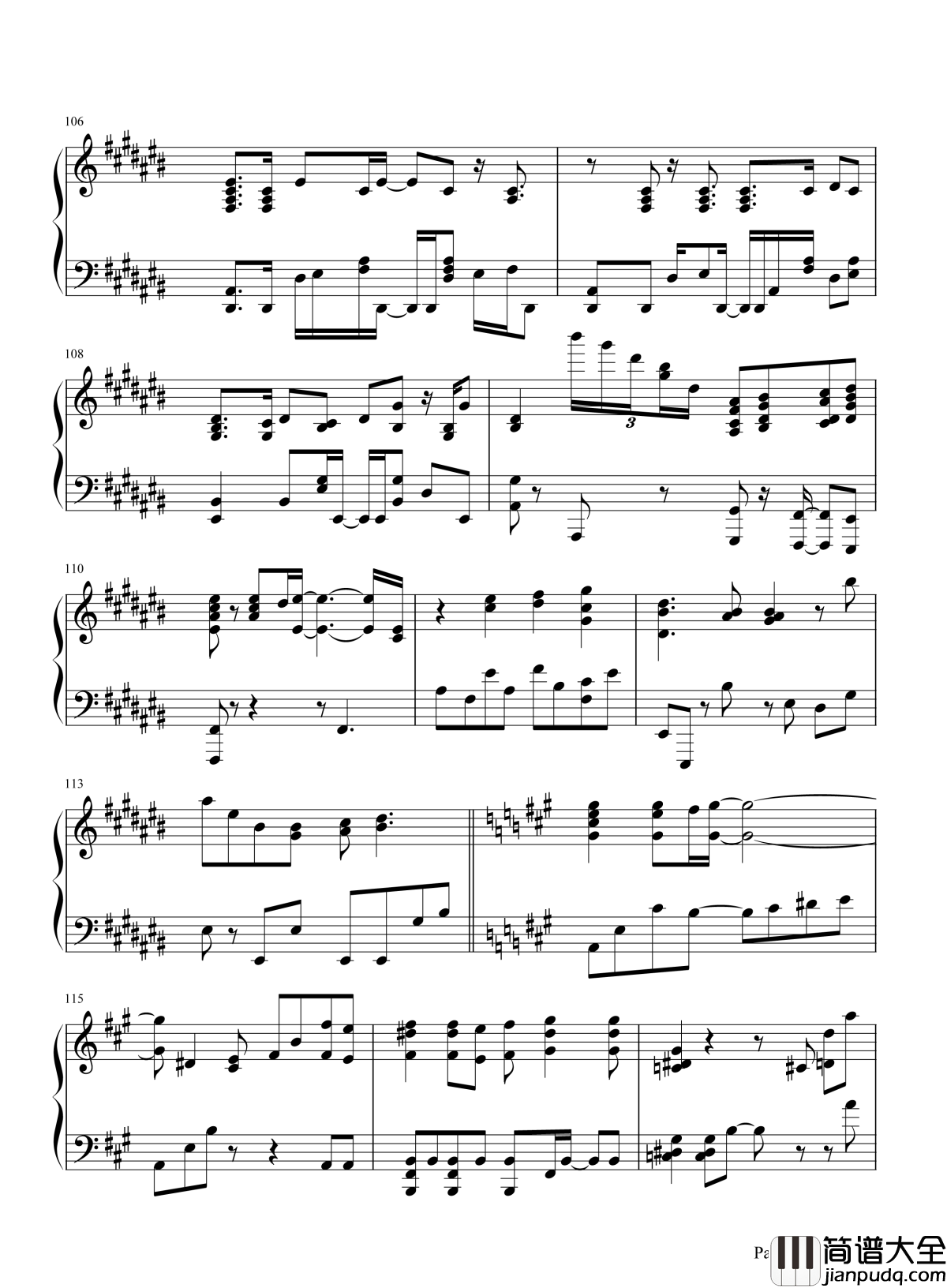 鸟之诗钢琴谱_穿过云端，是谁的天堂，在召唤