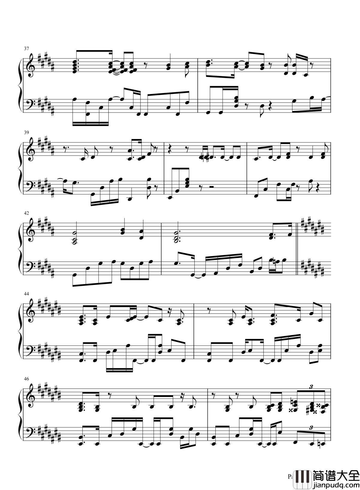 鸟之诗钢琴谱_穿过云端，是谁的天堂，在召唤