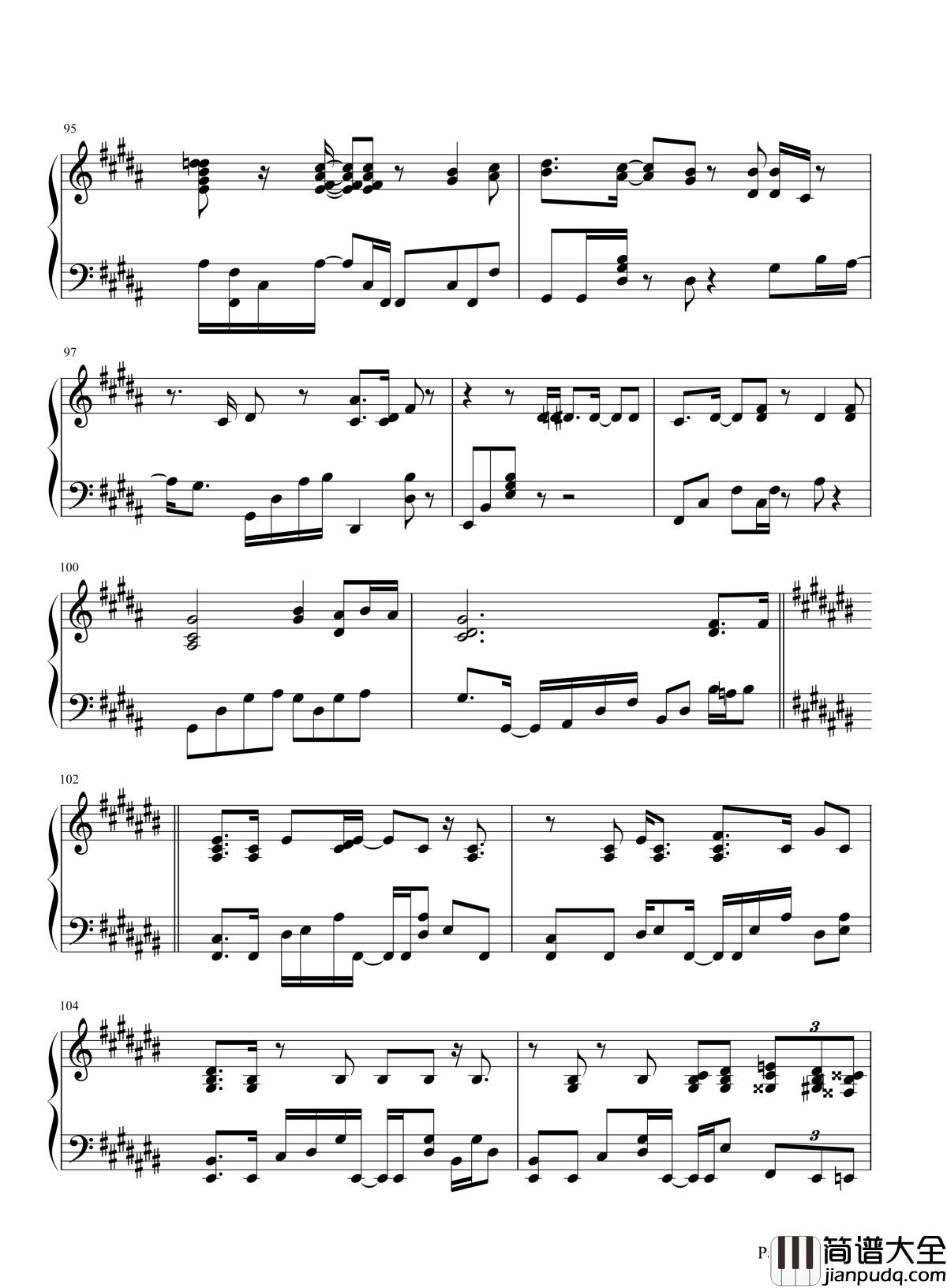 鸟之诗钢琴谱_穿过云端，是谁的天堂，在召唤