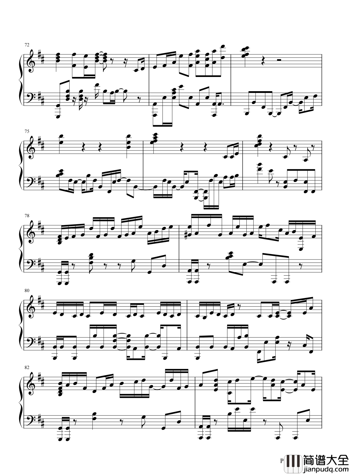 鸟之诗钢琴谱_穿过云端，是谁的天堂，在召唤