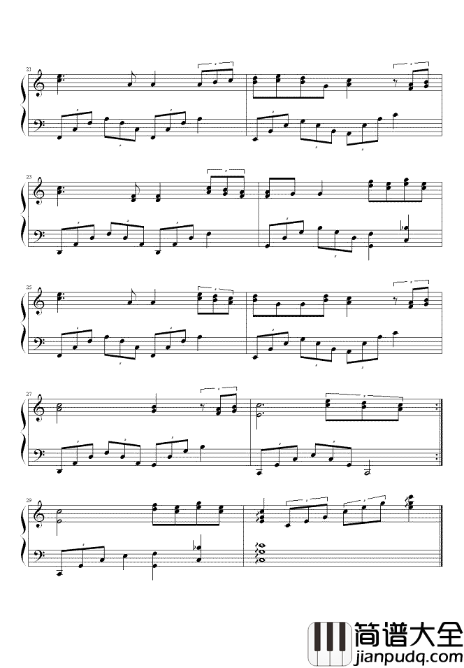 新不了情钢琴谱_萧敬腾_不知道拨动了多少人的心弦