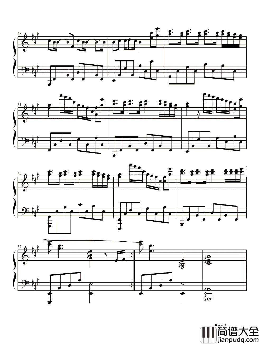 风吹麦浪钢琴谱__李健｜是否有风吹过你的麦田