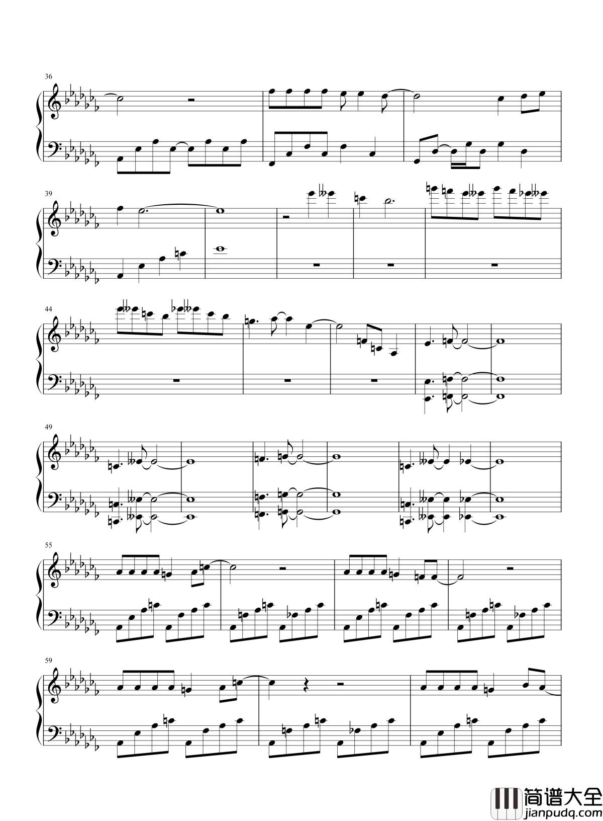 春风十里不如你钢琴谱_李健｜温暖在我心里