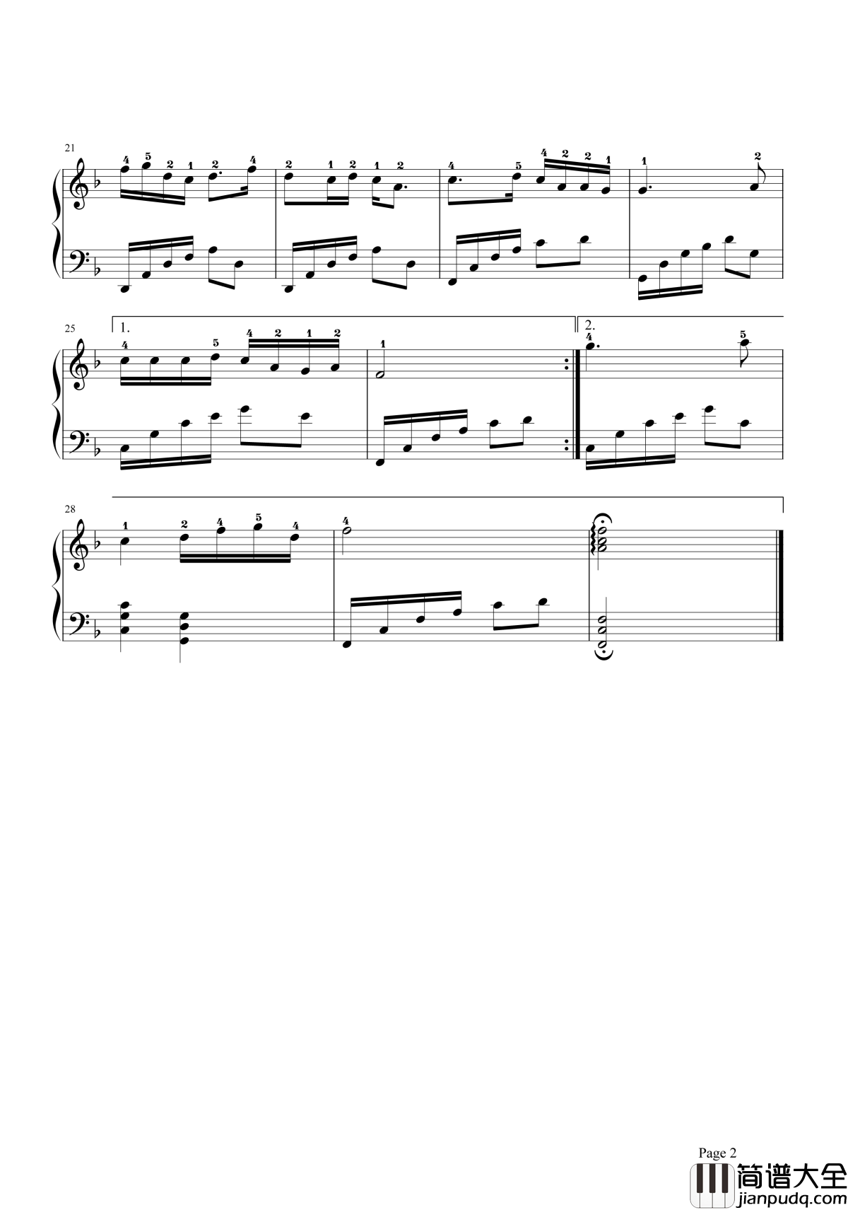 小白杨钢琴谱｜妈妈送树苗对我轻轻讲