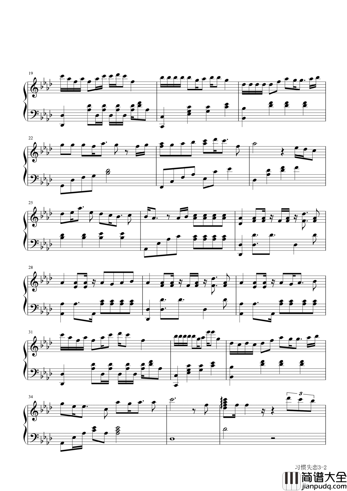 习惯失恋钢琴谱_容祖儿｜让你哭晕的一首超级悲惨粤语歌