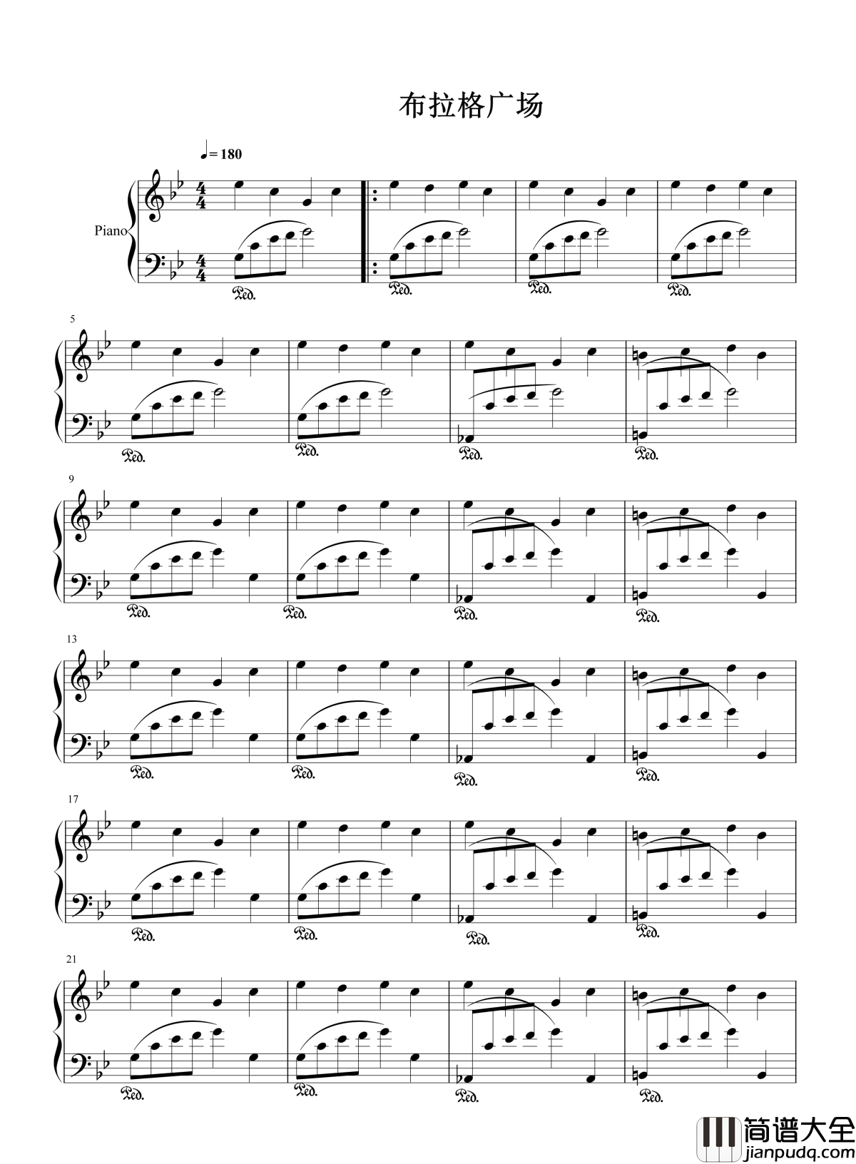 布拉格广场钢琴谱_蔡依林_周杰伦｜在布拉格黄昏的广场