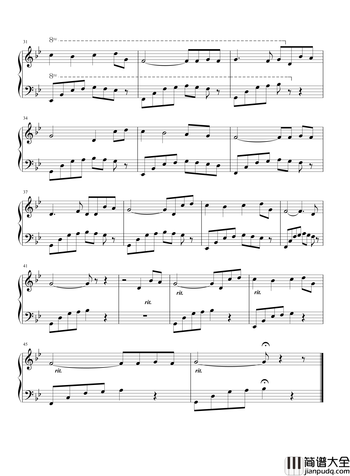 无字碑钢琴谱_张靓颖_武媚娘传奇主题曲｜平凡的心碎_爱过谁