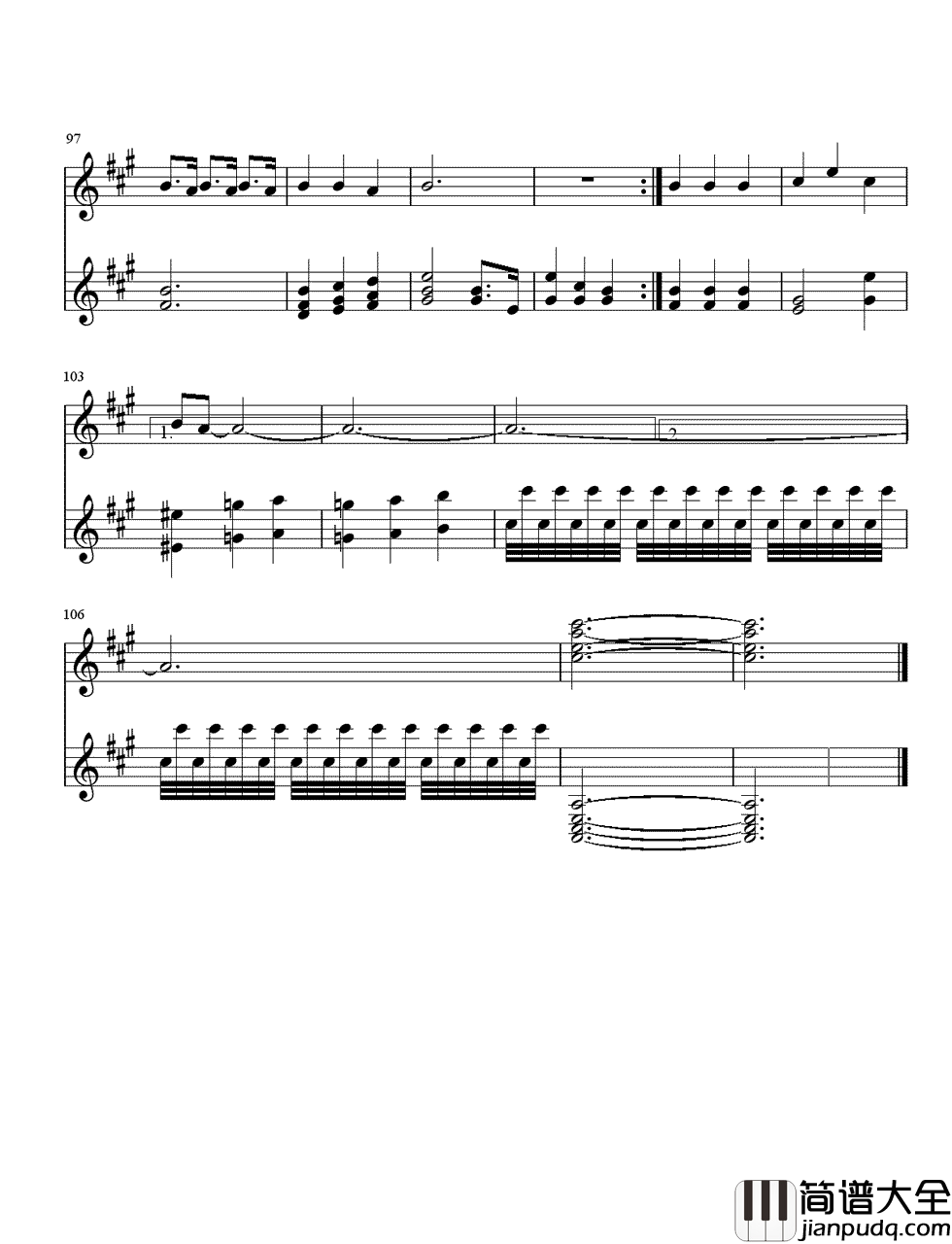 真心英雄钢琴谱_周华健｜有梦的人都是真心英雄!