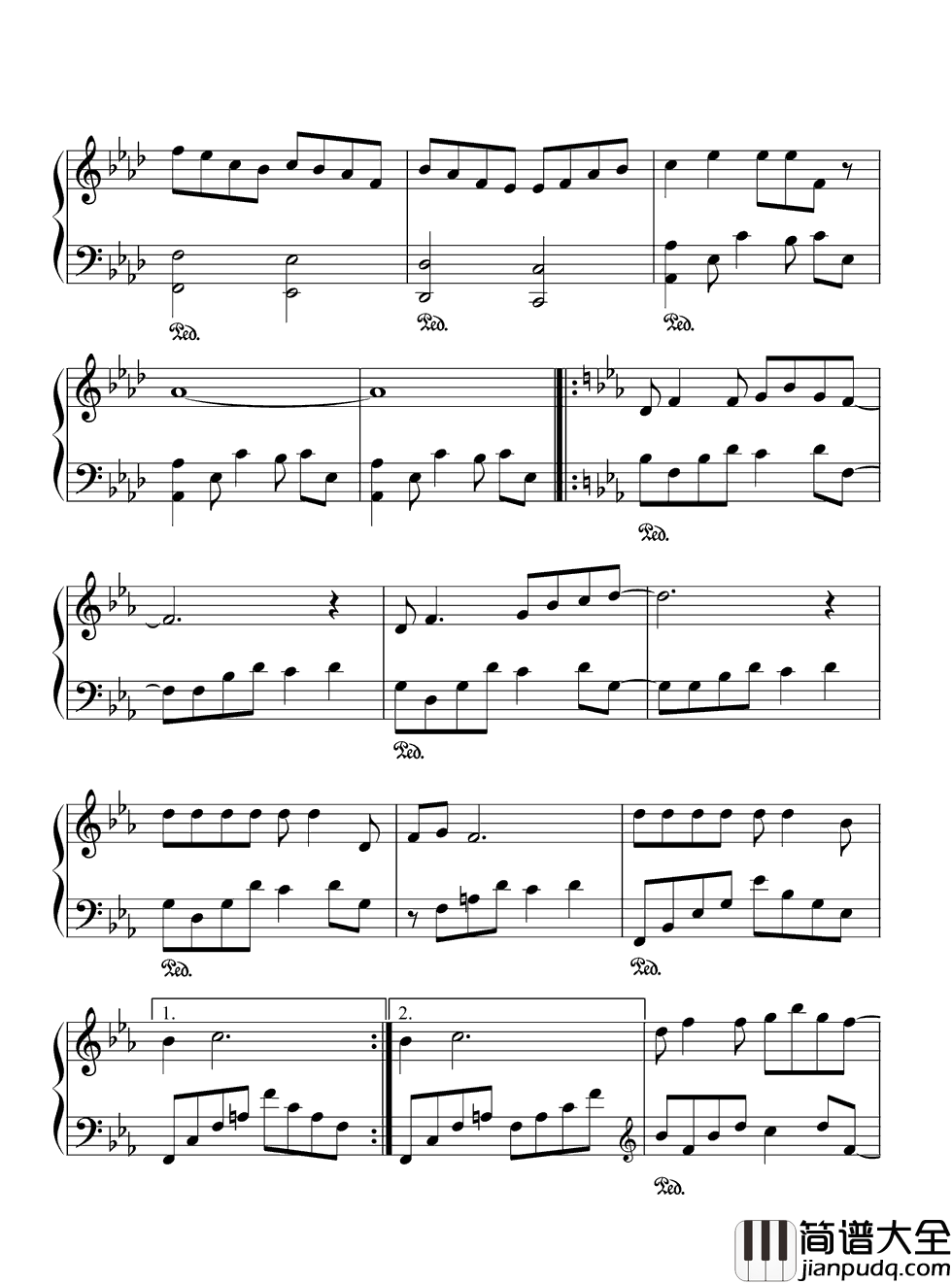 亲亲我的宝贝钢琴谱_周华健｜非常好听的歌曲