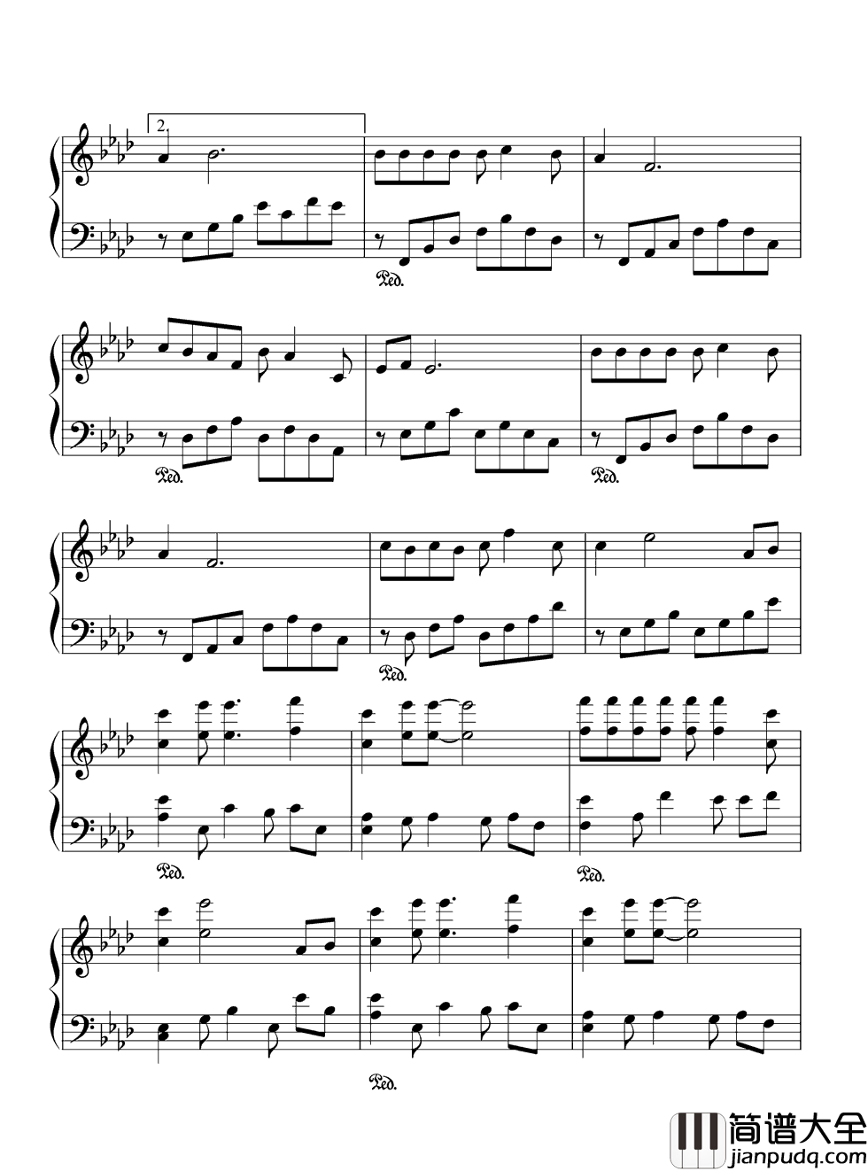 亲亲我的宝贝钢琴谱_周华健｜非常好听的歌曲