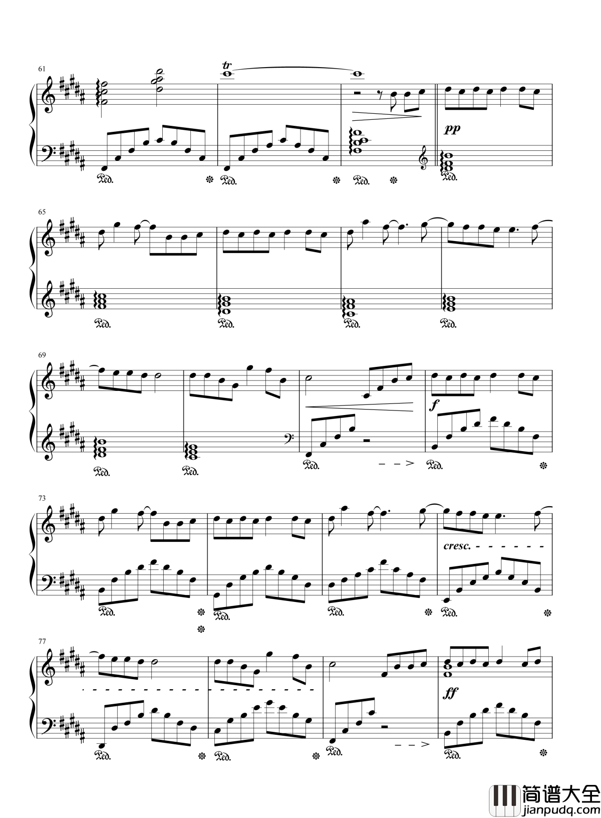 蜀绣钢琴谱_李宇春｜情针意线绣不尽_鸳鸯枕