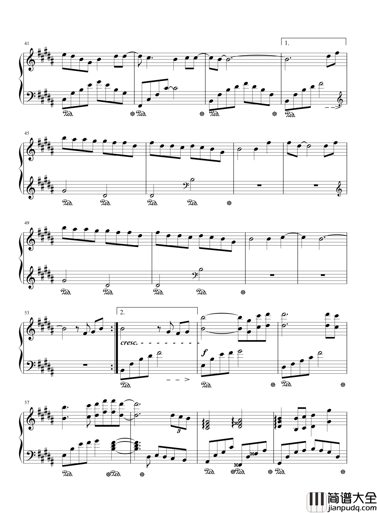 蜀绣钢琴谱_李宇春｜情针意线绣不尽_鸳鸯枕