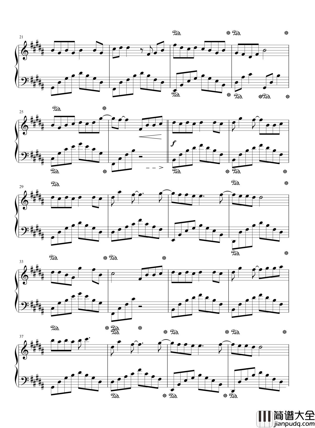 蜀绣钢琴谱_李宇春｜情针意线绣不尽_鸳鸯枕