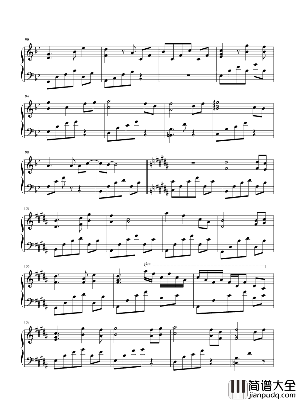 后会无期钢琴谱_邓紫棋｜我会告别_告别我自己