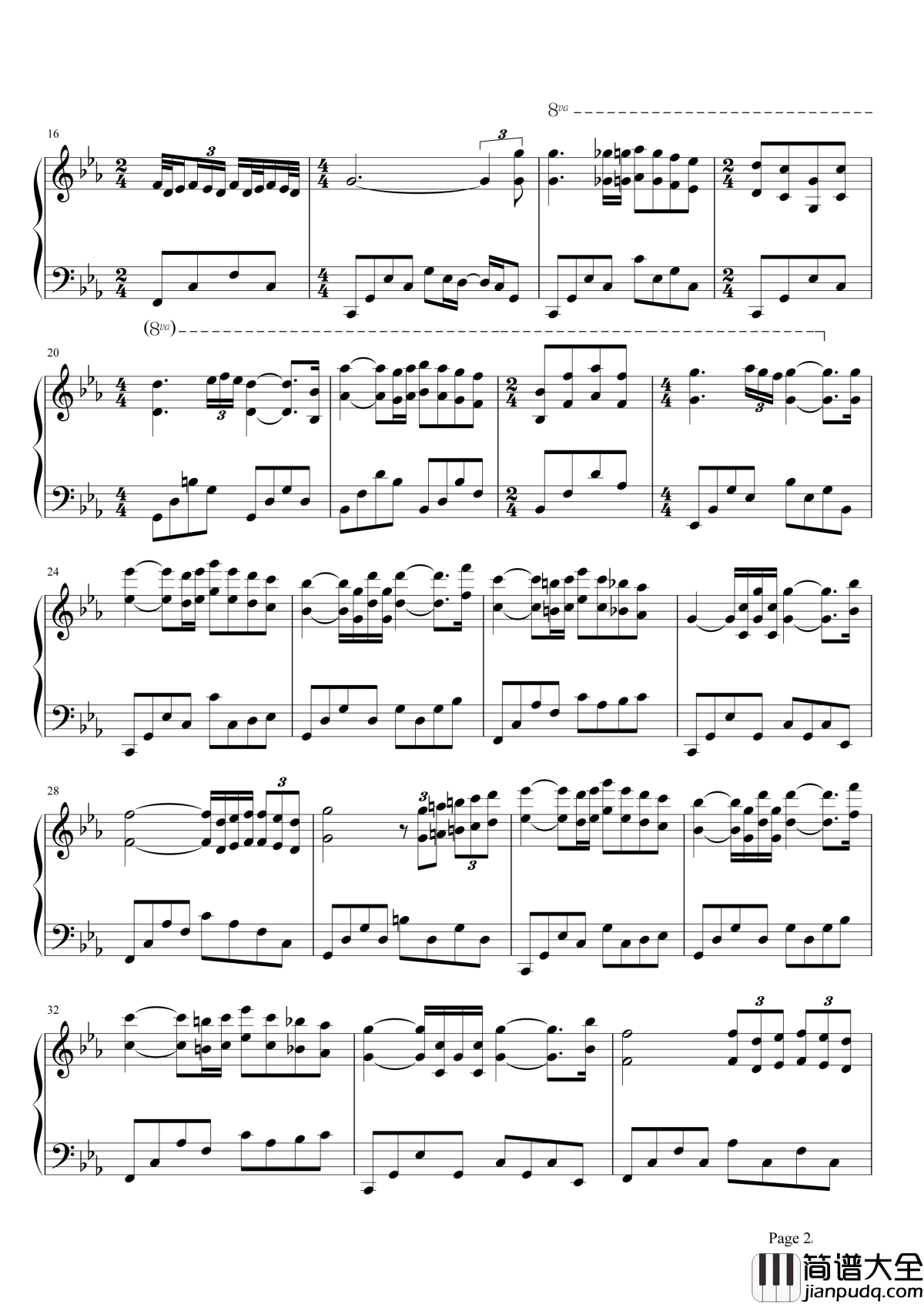 爱的协奏曲钢琴谱_理查德克莱德曼一首表达爱的钢琴曲