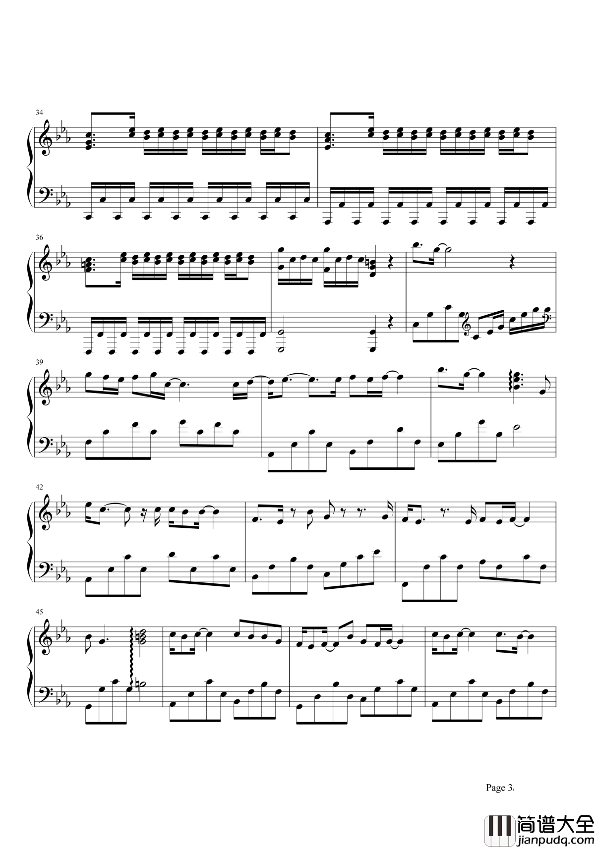 一念之间钢琴谱｜如一滴水恋你指尖，只不过一念之间