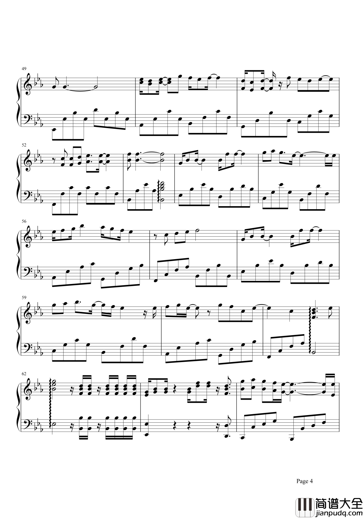 一念之间钢琴谱｜如一滴水恋你指尖，只不过一念之间