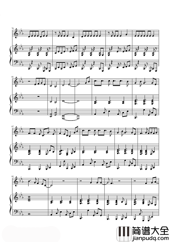 我的梦钢琴谱_张靓颖｜因为你是我的梦