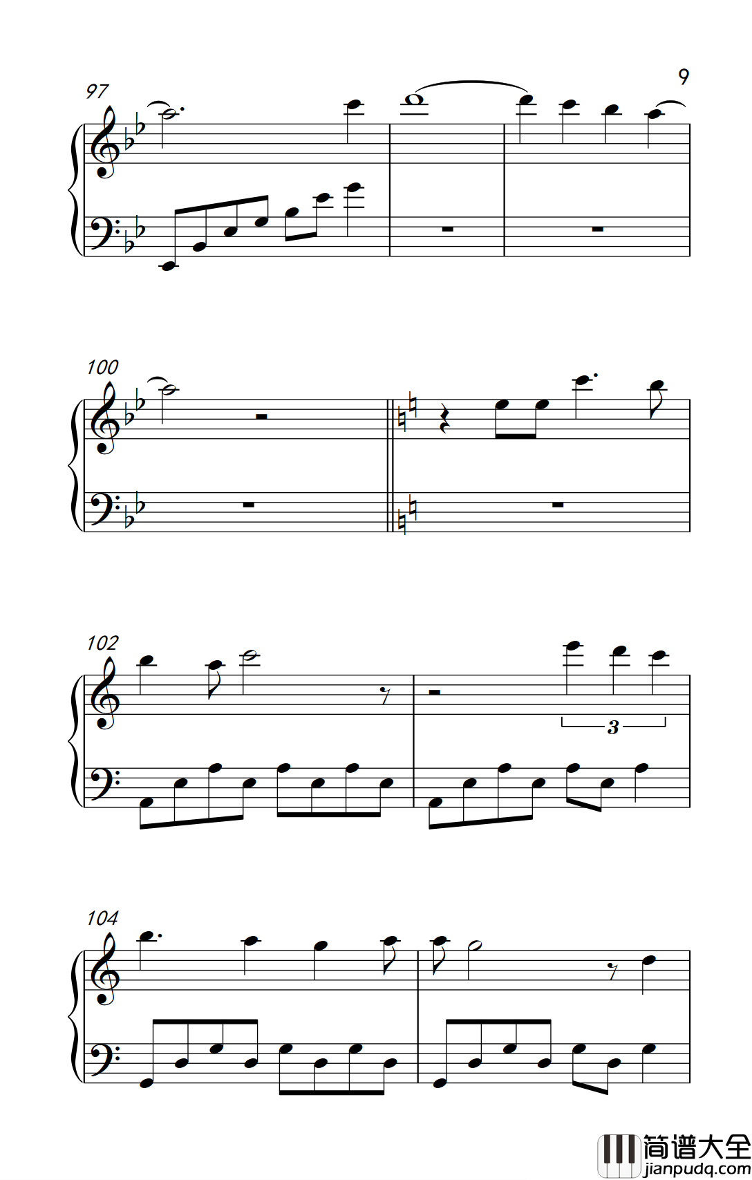 回忆的沙漏钢琴谱_邓紫棋_海豚一样的嗓音，好听至极