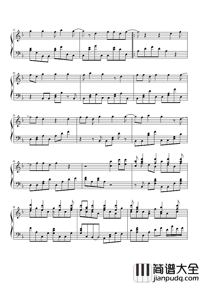 日不落钢琴谱_蔡依林_不落的想念