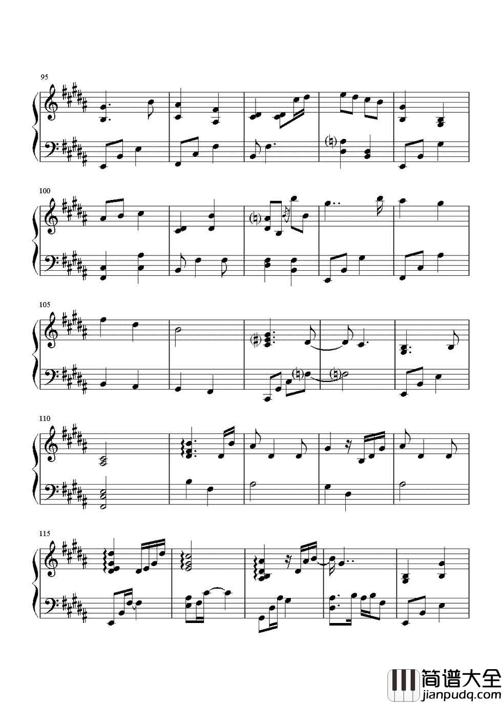 外面的世界钢琴谱_莫文蔚｜外面的世界很精彩也很无奈