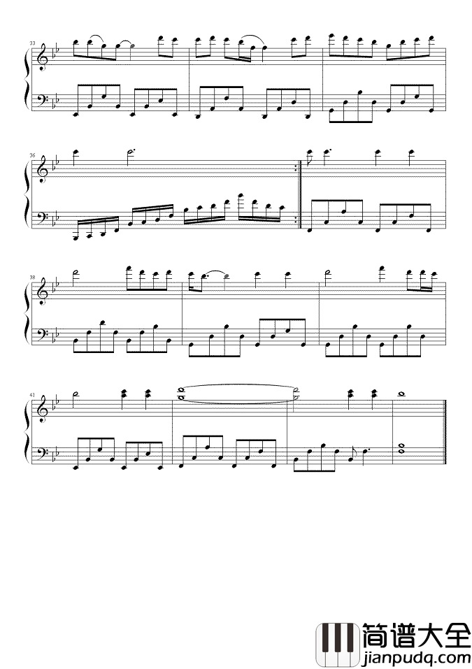 广岛之恋钢琴谱_｜时间难倒回_空间易破碎