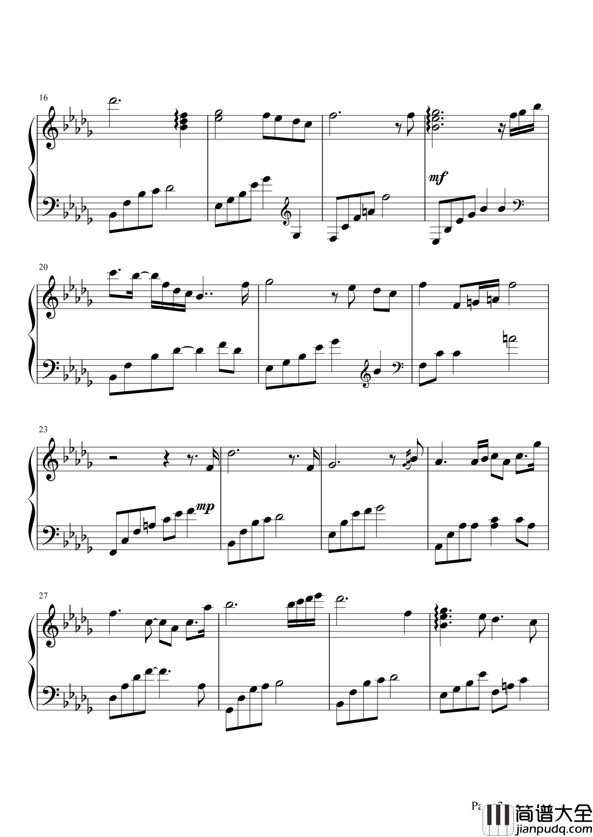 tears钢琴谱_让你有点点伤感，有点点怀念，却又是那么那么的美