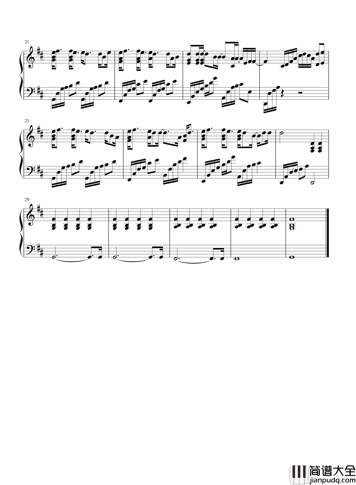 模特钢琴谱_李荣浩｜没什么__至少证明我们还活着