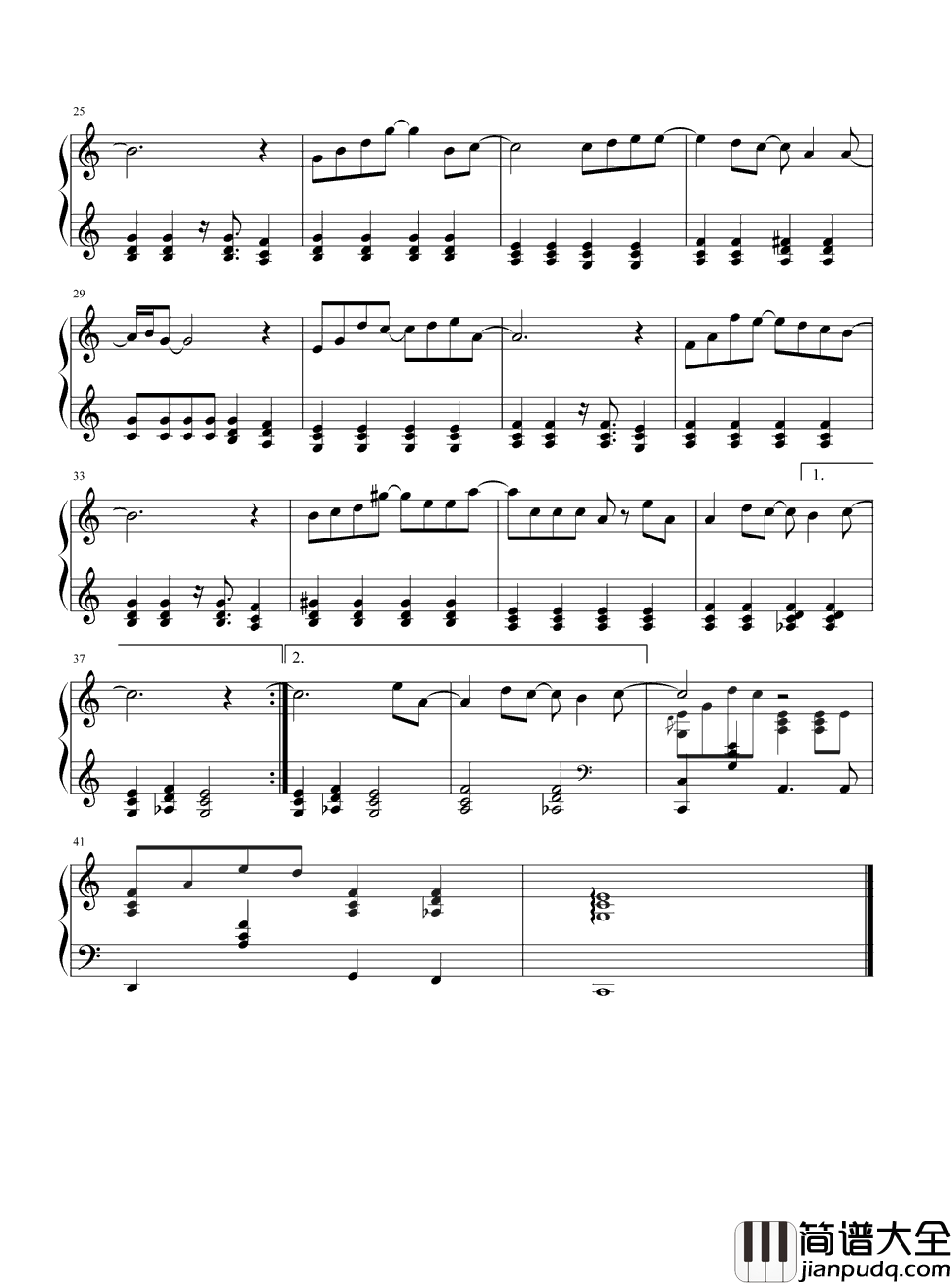 不将就钢琴谱_李荣浩｜何以笙箫默，为爱不将就