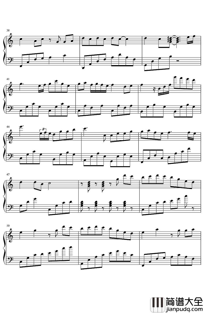 天黑黑钢琴谱_孙燕姿_唱给回不去的小时候