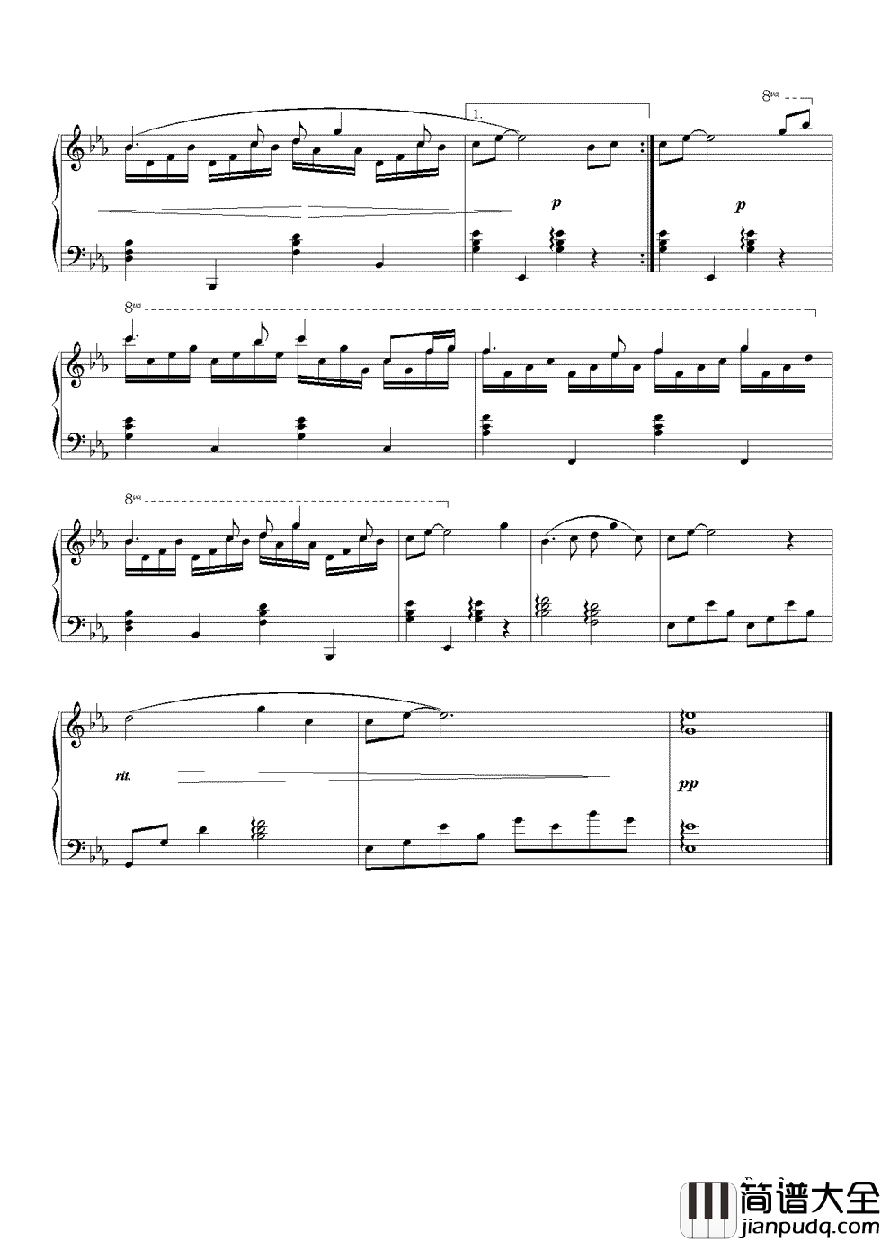 女儿情钢琴谱_林俊杰_简单、悲伤又余韵悠长的故事