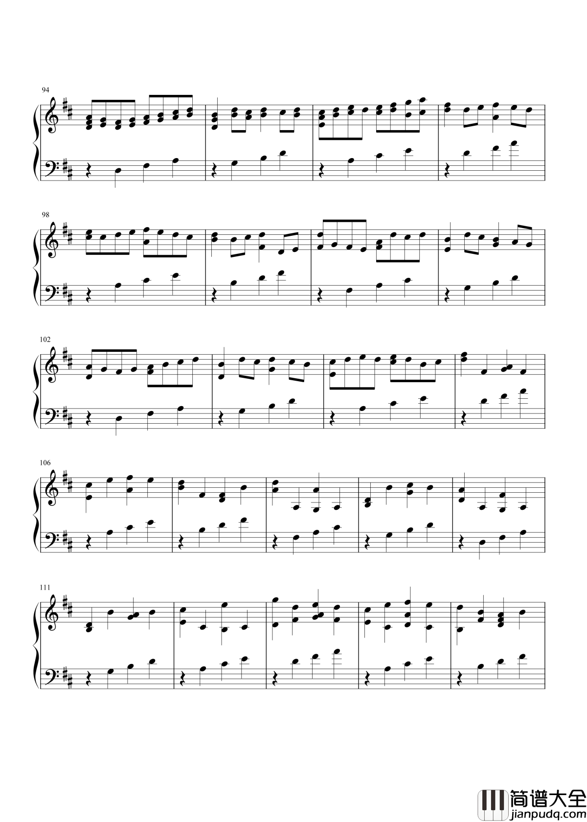 d大调卡农钢琴谱_帕赫贝尔_抵死缠绵的曲式