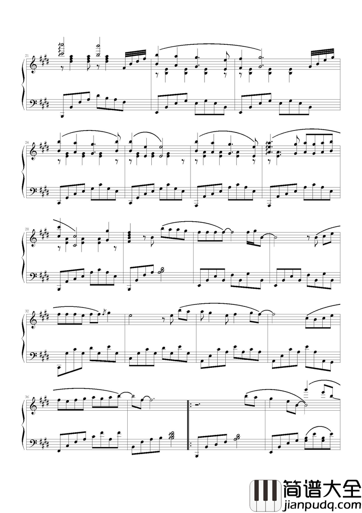 矜持钢琴谱_王菲｜我是爱你的__我爱你到底